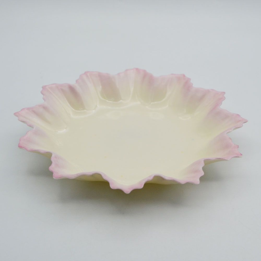 アンティーク 食器 プレート 小皿 トレイ ピンク Belleek ベリーク アイルランド 1891-1926年頃 16A297-2 NEXPOTALLINN_EU