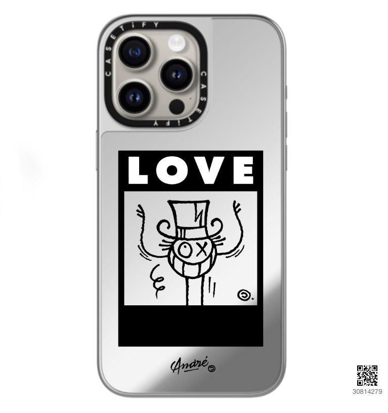 CASETIFY Custom Love Poster Black Case