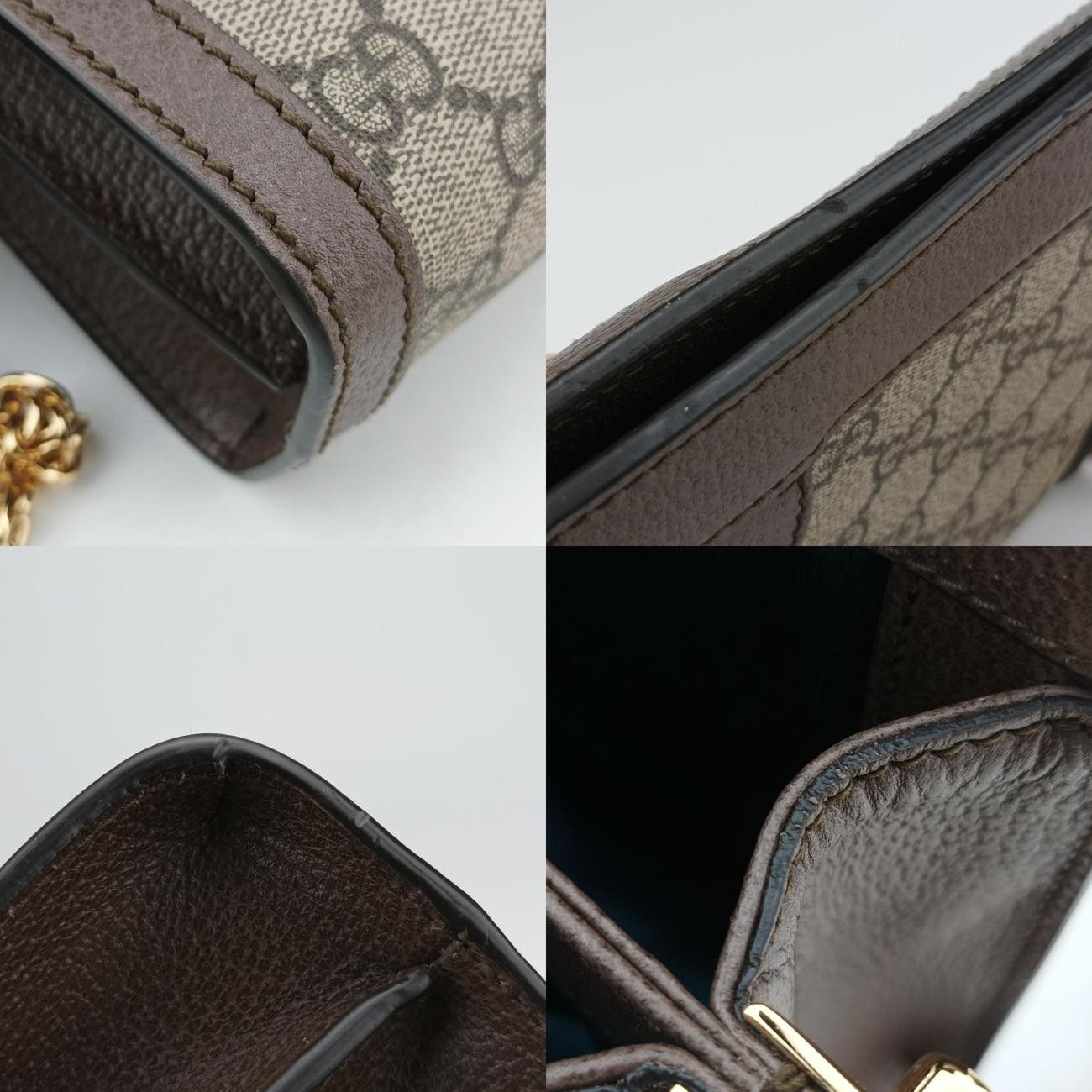 グッチGucciオフィディアベージュ×レッド×グリーンPVCコーティングキャンバス×レザー503877C026742169