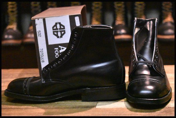 2.5D DEAD キッズ ALDEN オールデン 502 キャップトゥ レースアップ ブーツ 黒 ブラック カーフ 編み上げ HOPESMORE EQ051