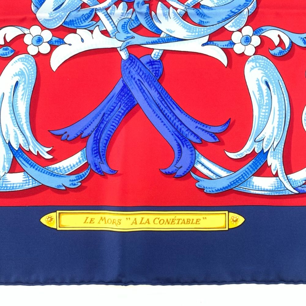 極美品 HERMES エルメス カレ90 LEMORS A LA CONETABLE 轡の気品  