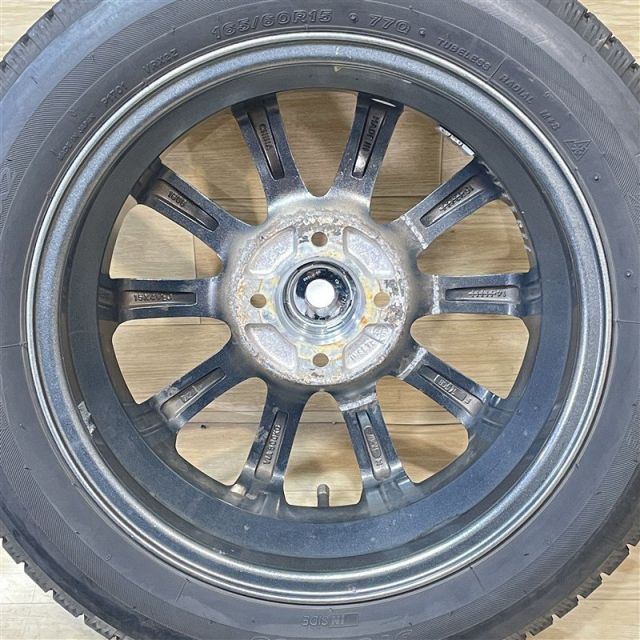 中古スタッドレス165/60R15ブリヂストン　4本セット　ハスラー、キャスト等 BRIDGESTONE 4本 スズキ ハスラー 純正 新品スタッドレスタイヤ