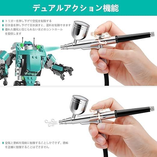 Gocheer 40PSI エアブラシ コンプレッサー ミニ エアブラシ セット Amazon.co.jp: Gocheer【2023年新型】40PSI エアブラシ