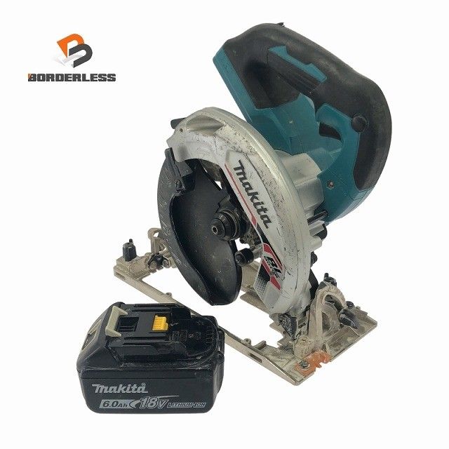 品 makita マキタ 18V 充電式マルノコ HS631D バッテリー 18V 6.0Ah 付き 電動工具 切断機 木工 大工道具 丸のこ116842