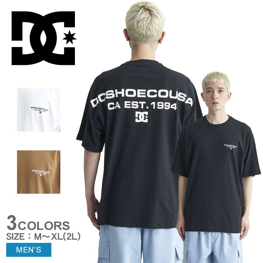 DCシューズ 半袖Tシャツ DST241017 メンズ 24 BACK ATHLETIC SS DCSHOECOUSA カラー:01.ブラック 品番：2418-0136