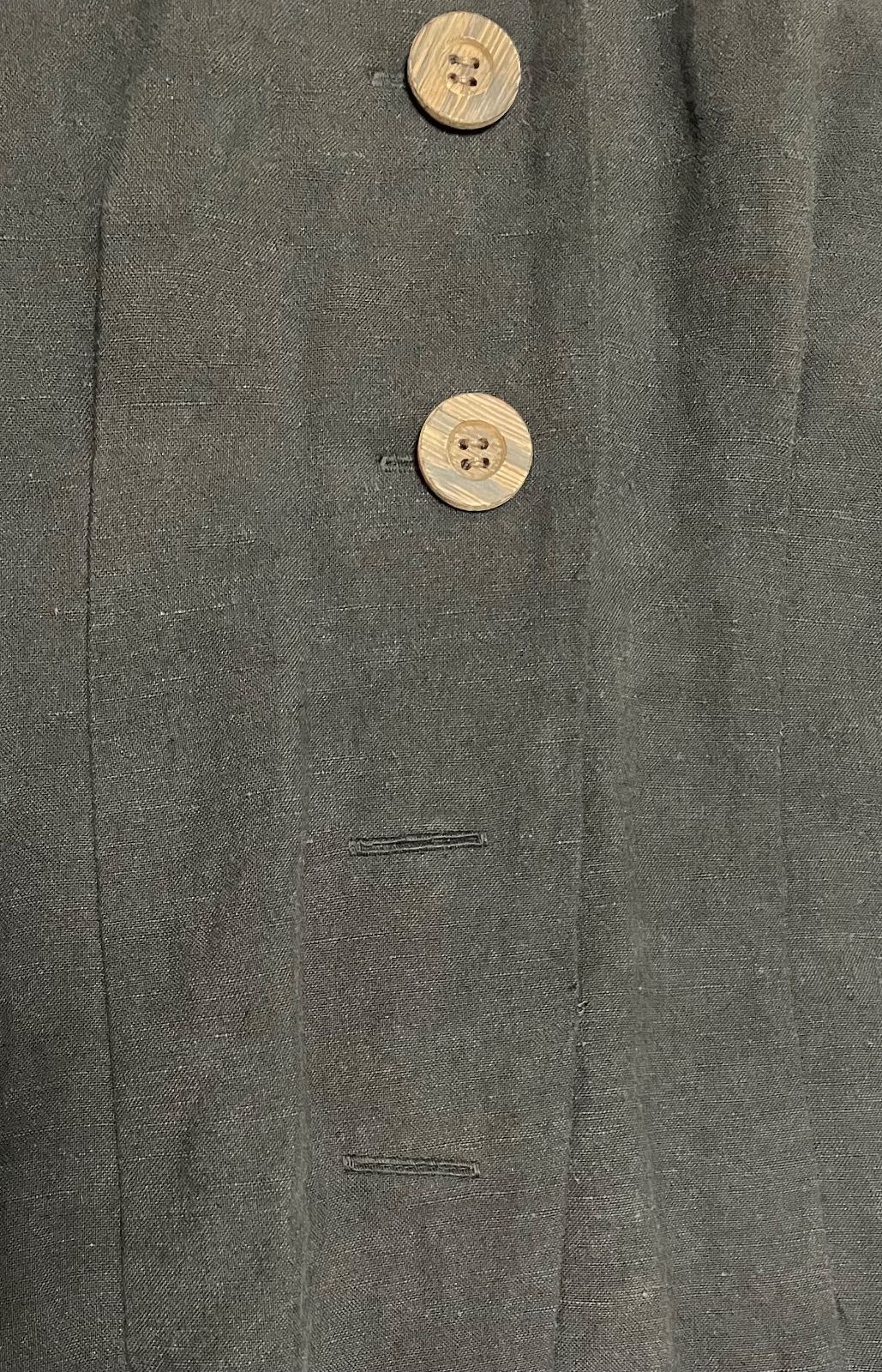 新品　CADUNE　カデュネ　サロペット　オールインワン　リネン　ブラック CADUNE カデュネ サロペット オールインワン リネン混 ブラック