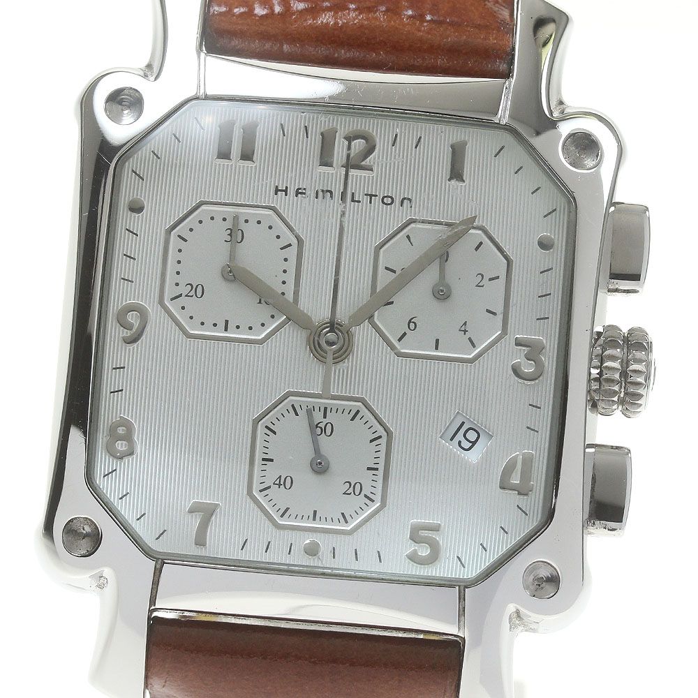 希少✨️ ハミルトン ロイド クロノ スクエア デイト 腕時計 箱付き