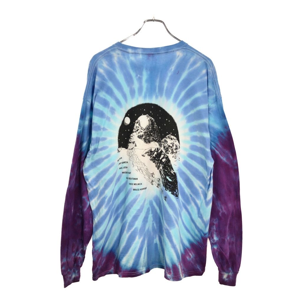 GRATEFUL DEAD グレイトフル デッド 長袖Ｔシャツ バンド タイダイ ライトブルー メンズ L相当 古着 V6464