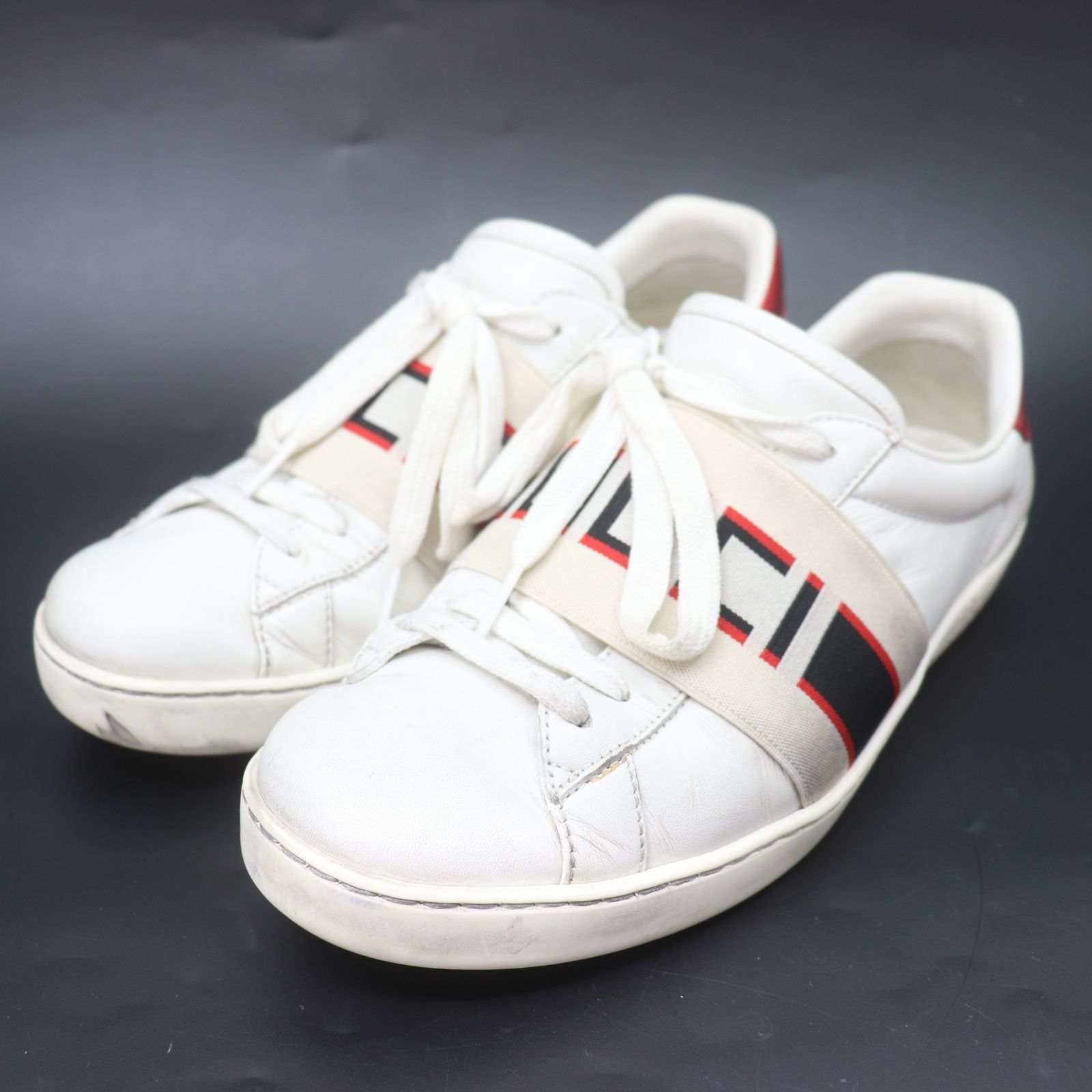 ITF0FUY56TIU GUCCI グッチ ストライプ レザー スニーカー 523469 
