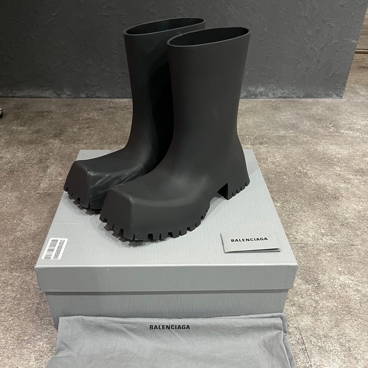 BALENCIAGA 22SS TROOPER RUBBER BOOT 680660 トルーパーブーツ バレンシアガ 43 67356A1