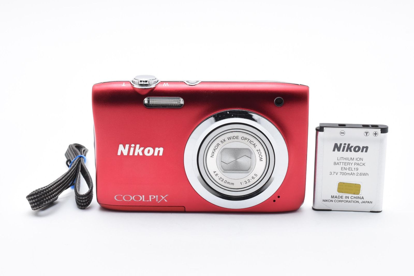 動作良好 Nikon COOLPIX A100 レッド 旅行やお散歩に 軽量で初心者にもおすすめ