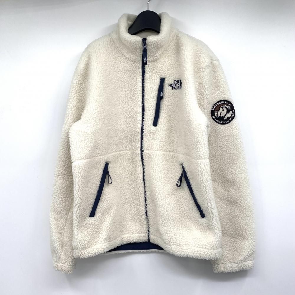 【中古】THE NORTH FACE RIMO FLEECE JACKET サイズL NJ4FL55J ホワイト リモフリースジャケット ザノースフェイス[17]