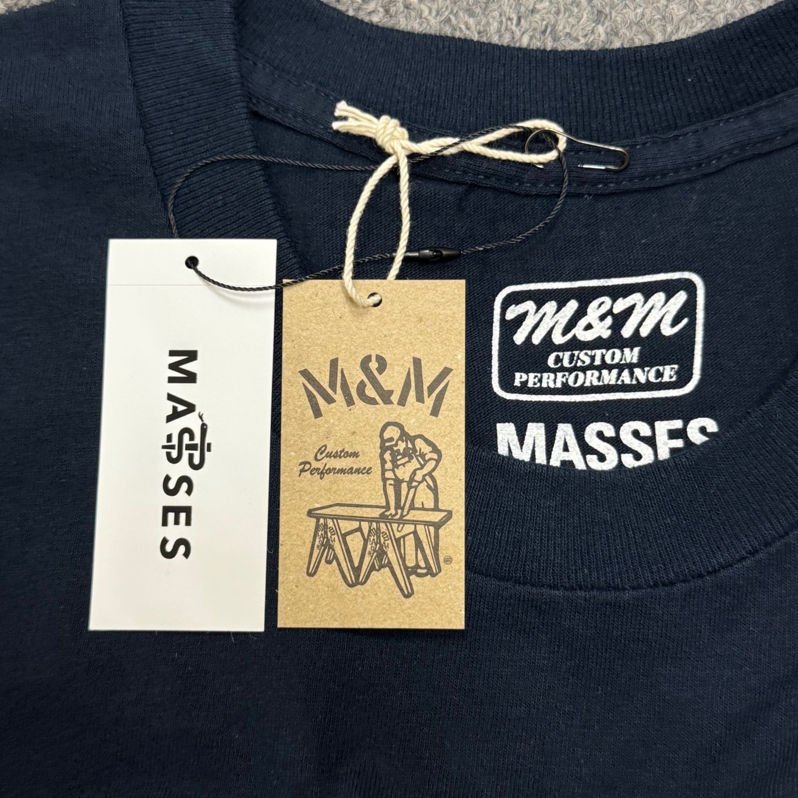 参考上代9900円 未使用品 MASSES × M&M T-SHIRT FLYING EAGLE M 