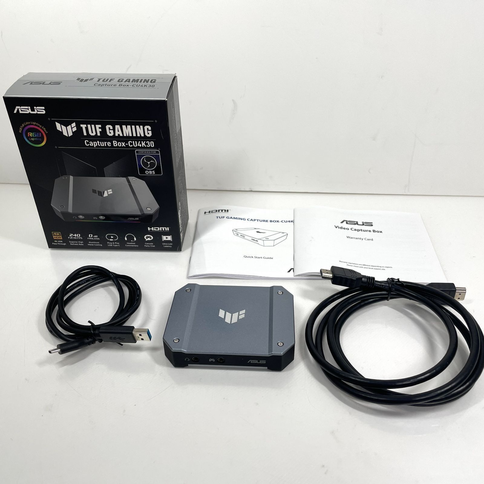 ビデオキャプチャー・キャプチャーボード ASUS TUF GAMING Capture Box-CU4K30 ASUS TUF GAMING CAPTURE BOX-CU4K30 ｜ パソコン通販のドスパラ