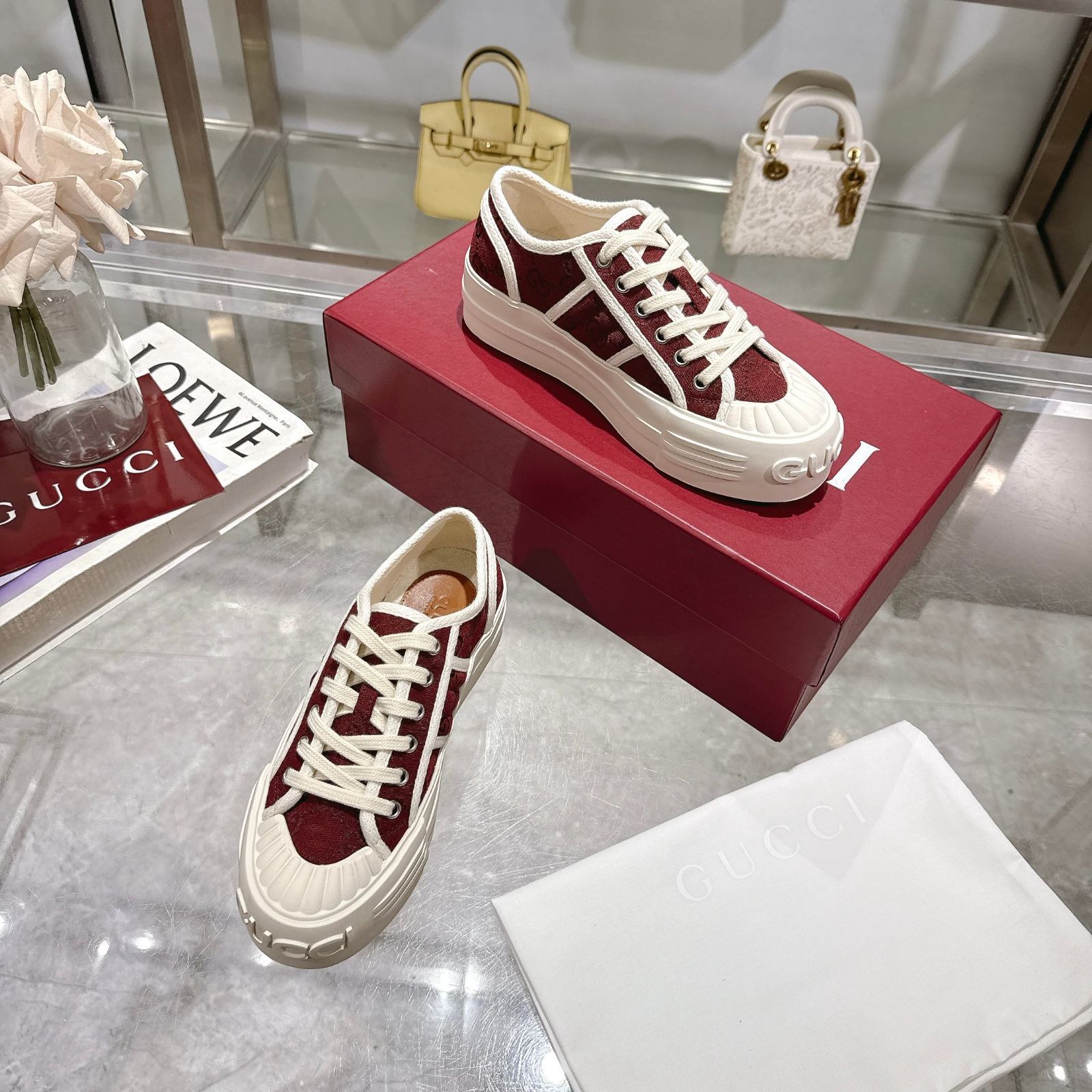 ★送料込★GUCCI 厚底 キャンバス スニーカー GUCCI/グッチ】より厚底スニーカーが入荷致しました[2021.01.07
