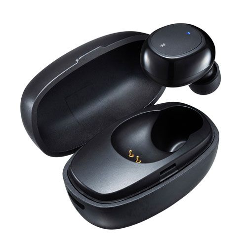5個セット サンワサプライ 超小型Bluetooth片耳ヘッドセット 充電ケース付き MM-BTMH52BKX5