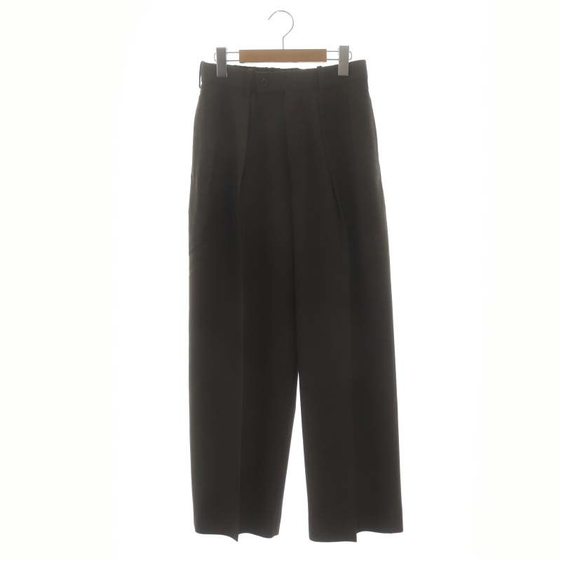 マーカウェア MARKA WARE 23AW DOUBLE PLEATED TROUSERS ウールパンツ 