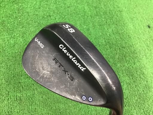 【中古】Cleveland RTX-3 クリーブランド ウェッジ 3本セット 中古】 クリーブランド Cleveland RTX-3 ブラックサテン 58°/09