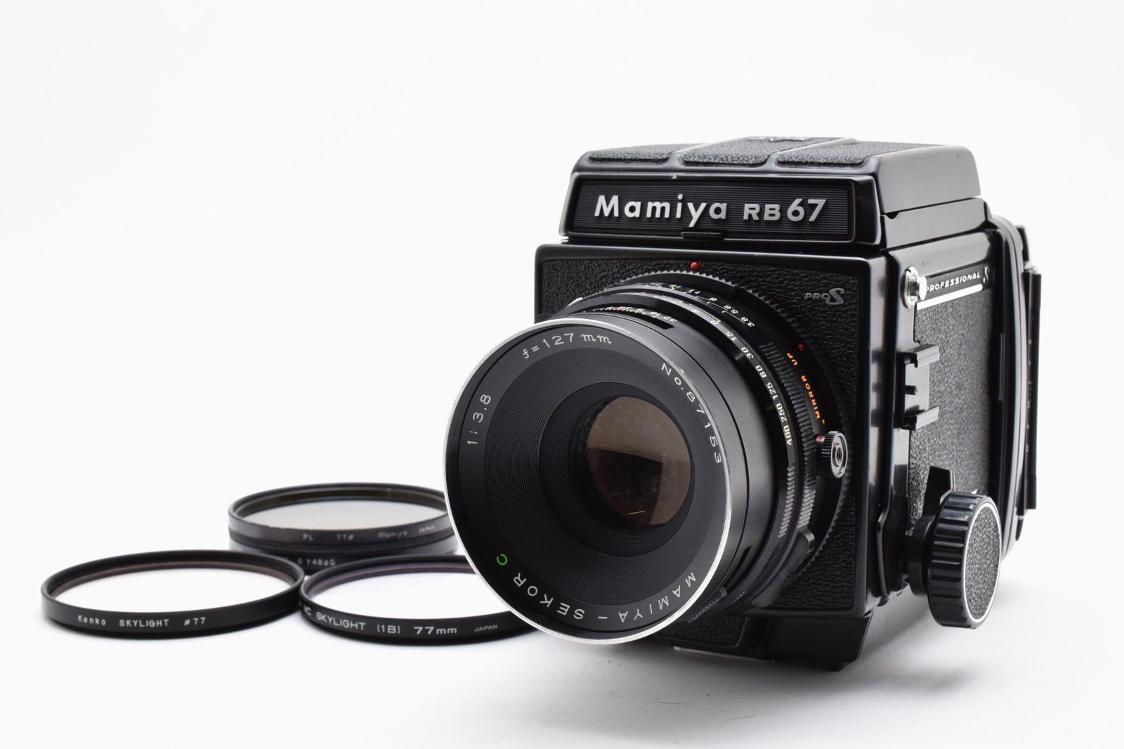 ◆ 上 マミヤ Mamiya RB67 Pro S Sekor 127mm f3.8 中判 レンズ 動作 済 2231 ◆