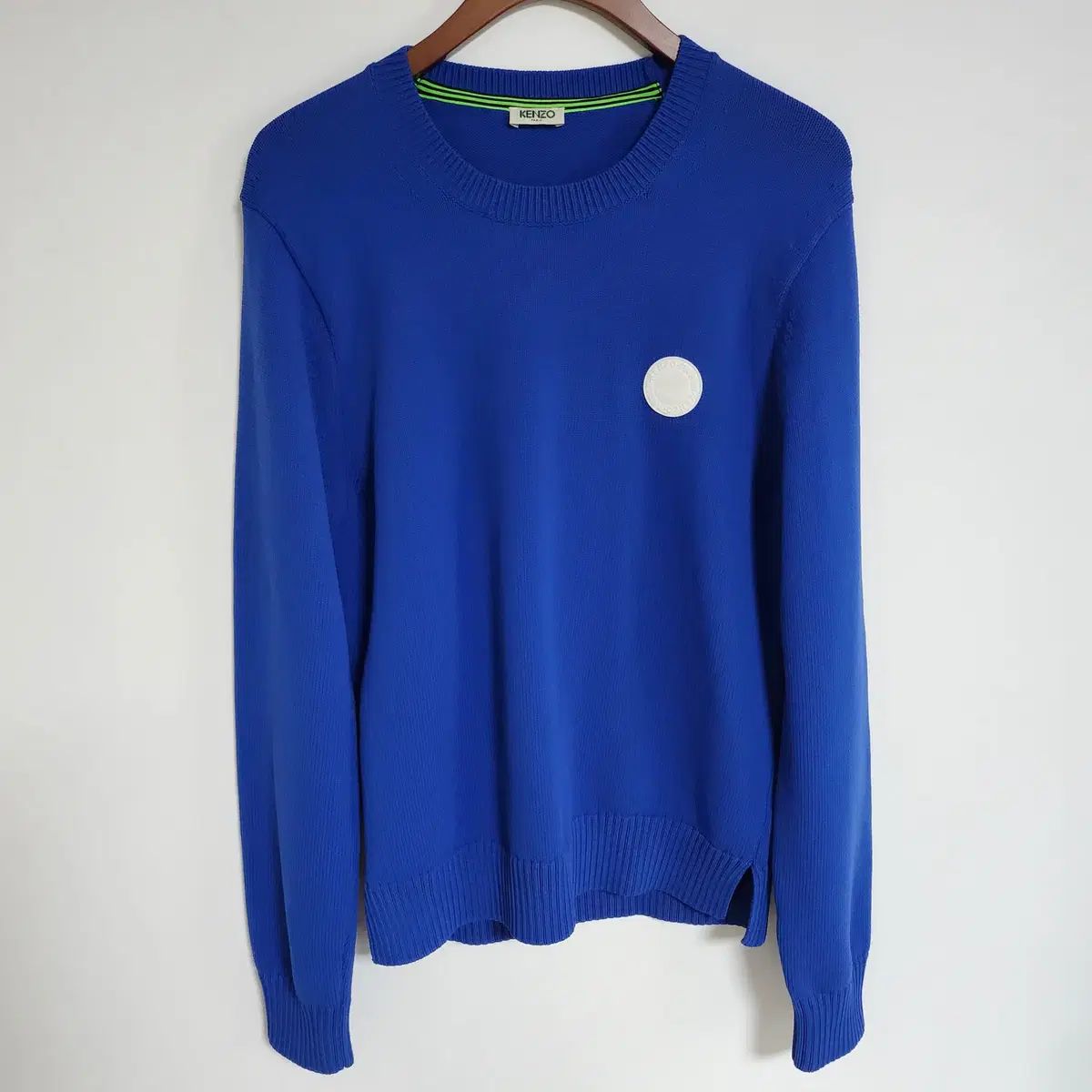 L KENZO ケンゾー コバルトブルー ロゴ レディース ニット 5PU244