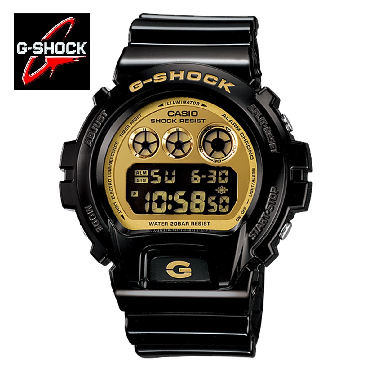 G-SHOCK ジーショック CASIO カシオ 腕時計 クレイジーカラーズ ブラック×ゴールド 三つ目デジタル スラッシャー 定番モデル アラーム  タイマー ストップウォッチ バックライト 038net【平日15時〆即日発送】 メルカリ