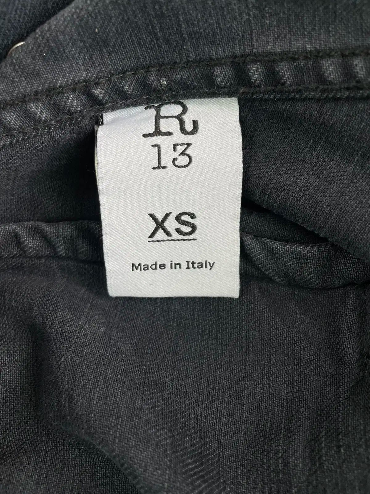 XS R13 オーバーサイズ ガーメントダイング デニム トラッカー ジャケット NICORILABO_COM