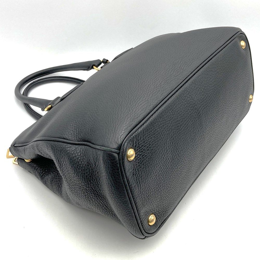 PRADA プラダ ハンドバッグ レザー ブラック ハンドバッグ