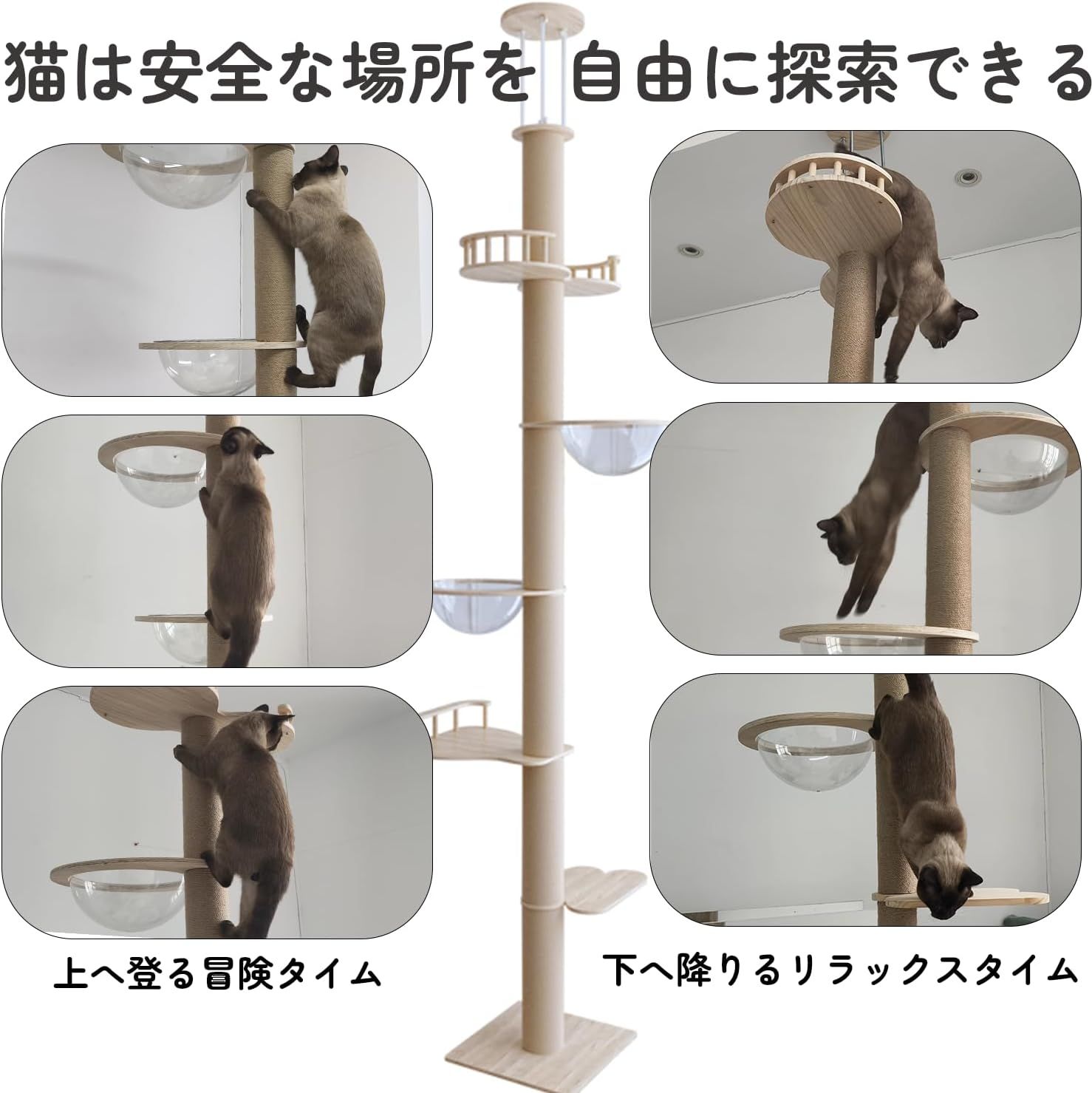 宇宙船ハンモック付き 木登りタワー