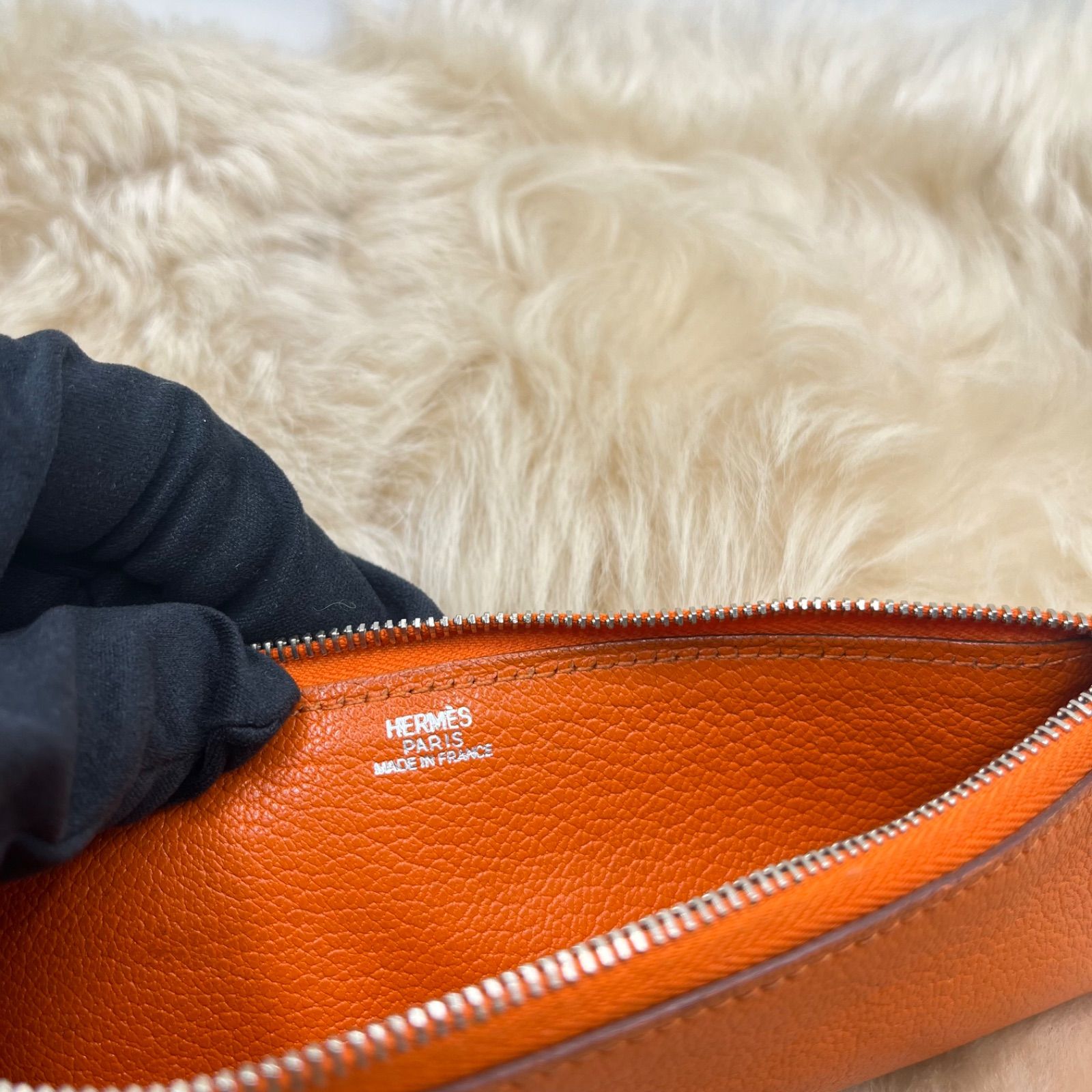 Hermes エルメス ピッコロ シェーブル レザー ペンケース 筆箱