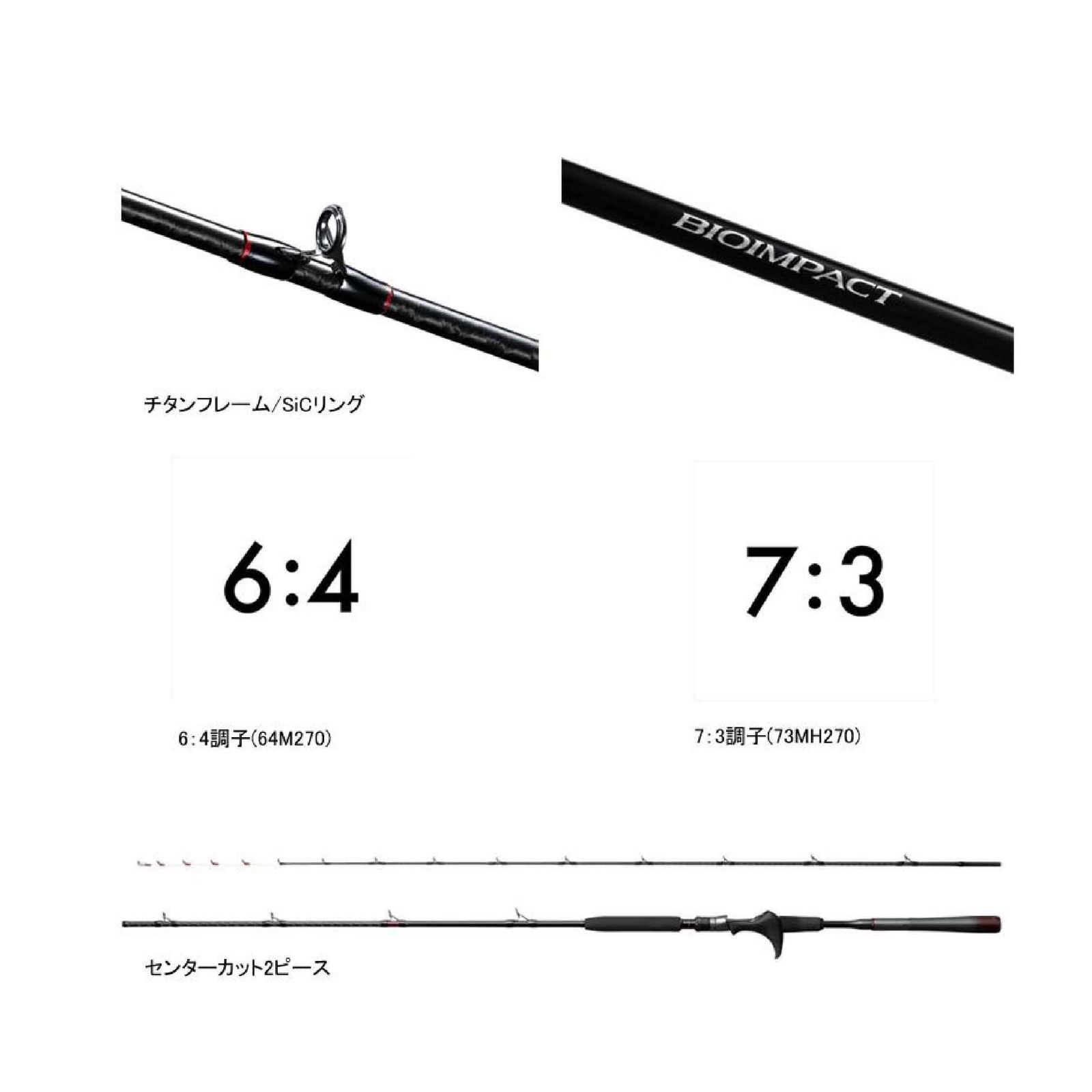 シマノ 22 リアランサー ヒラメ 64 M270/LEFT ロッド 船竿