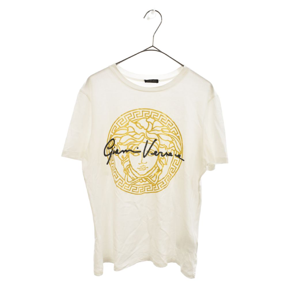 VERSACE (ヴェルサーチ) White Gianni T-Shirt A85760/A228806 