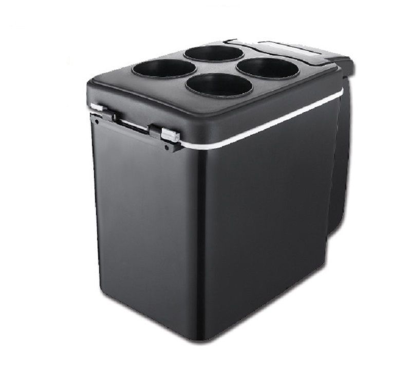 車載冷温庫 6L 自動車用 冷温庫 小型 保温保冷庫 24V クーラーボックス ミニ冷温庫 ポータブル コンパクト ドリンクホルダー付き