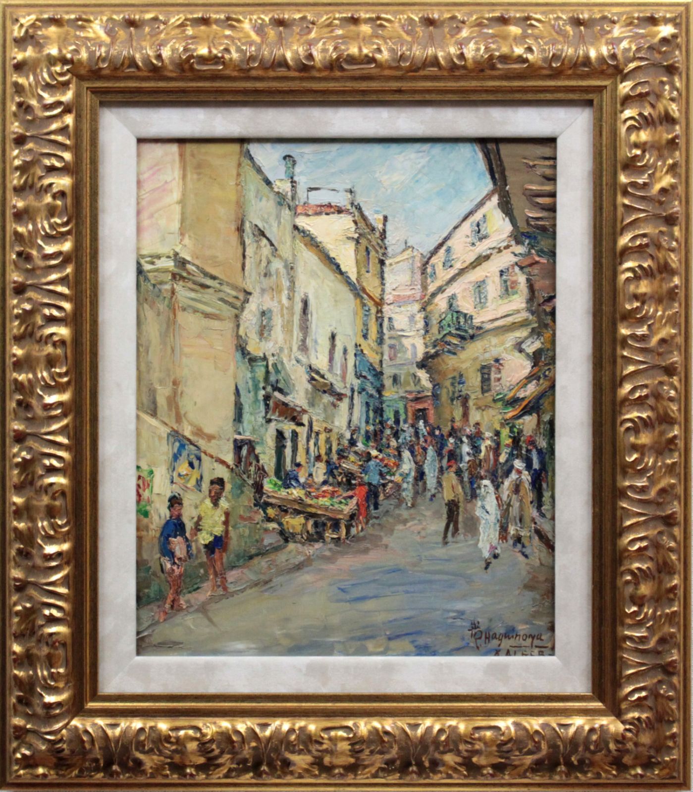 真作】掛軸 扇面和歌 書 古筆風仮名書 上品な墨跡作品 合箱入 T85 絵画