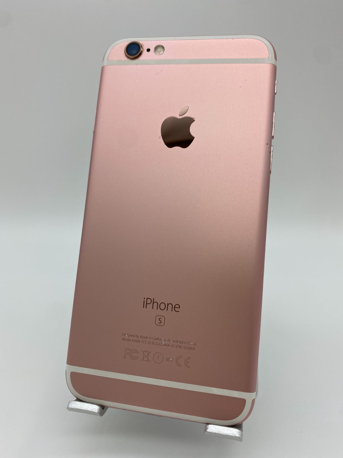 060 iPhone6s 64GB ローズゴールド/シムフリー/新品バッテリー-