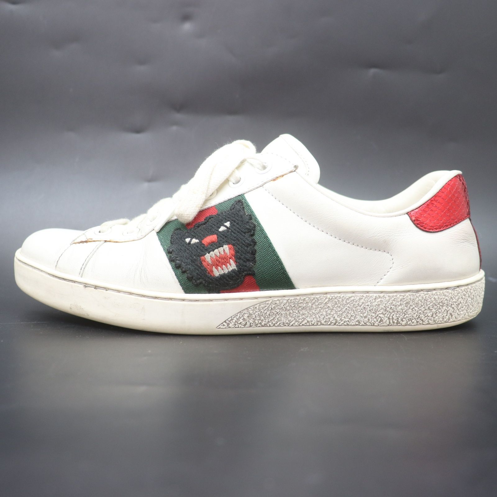 ITCXVKDU4EEW GUCCI グッチ スニーカー 457131 刺繍 白 ホワイト 