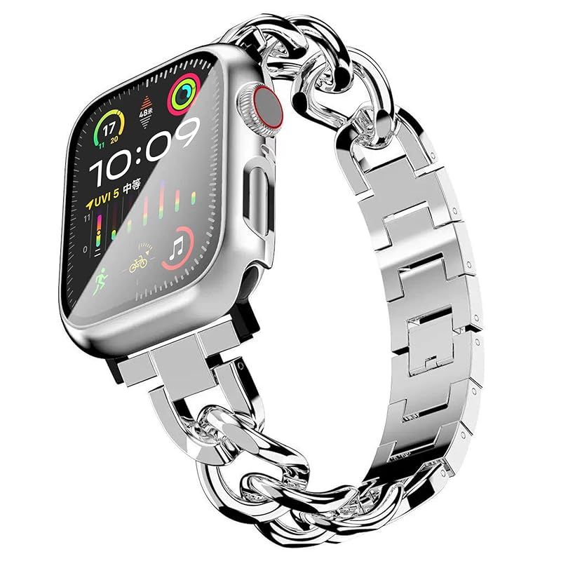 新作入荷，正規品 【新品】 [BELTIES] Apple Watchとの互換性あり アップルウォッチバンド 38mm 40mm 41mm 42mm 44mm 45mm 46mm 49mm アップルウォッチ11 シリーズ11 レディース メンズ ステンレススチール シルバー 0 バンド・ベルト