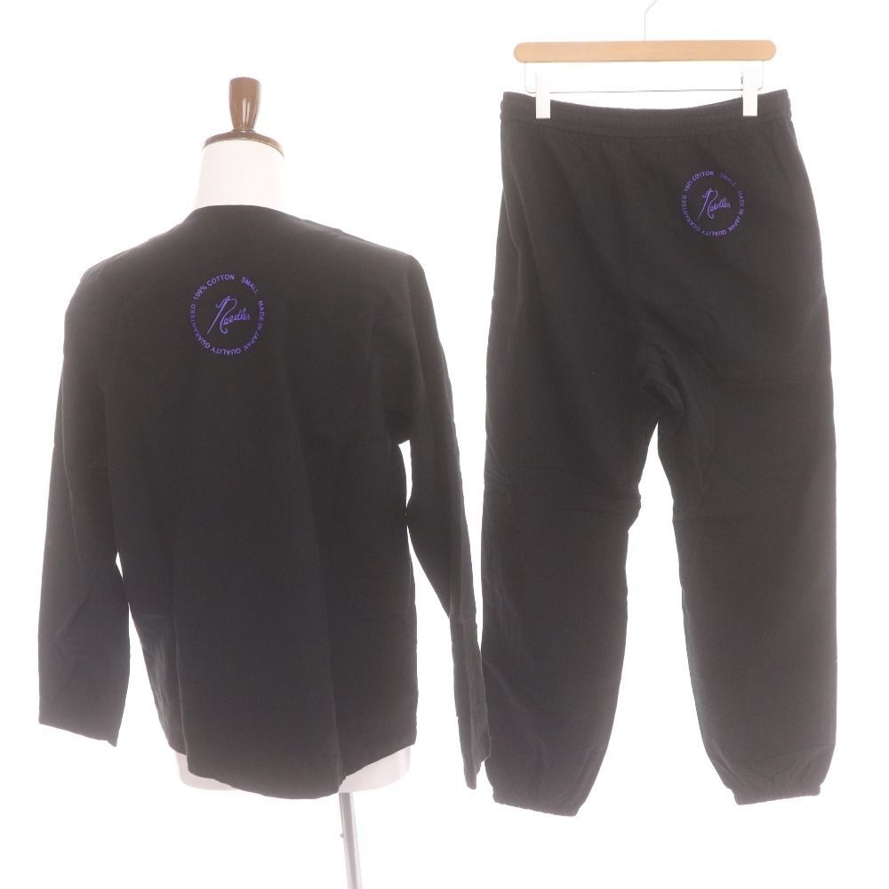 ニードルズ パジャマ 上下セット セットアップ トップス ボトムス メンズ S ブラック 袋付き