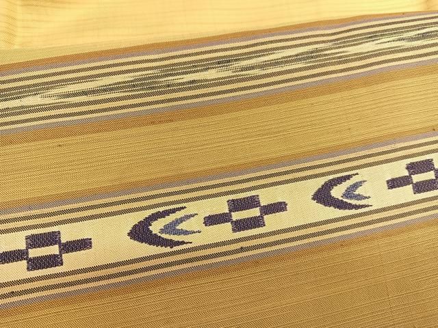 平和屋着物○京の名門 じゅらく謹製 訪問着 紬地 手織 漢方薬草染 横段