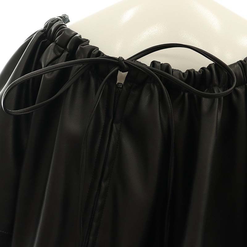 美品 IIROT フェイクレザーブラウス イロット IIROT Synthetic leather 