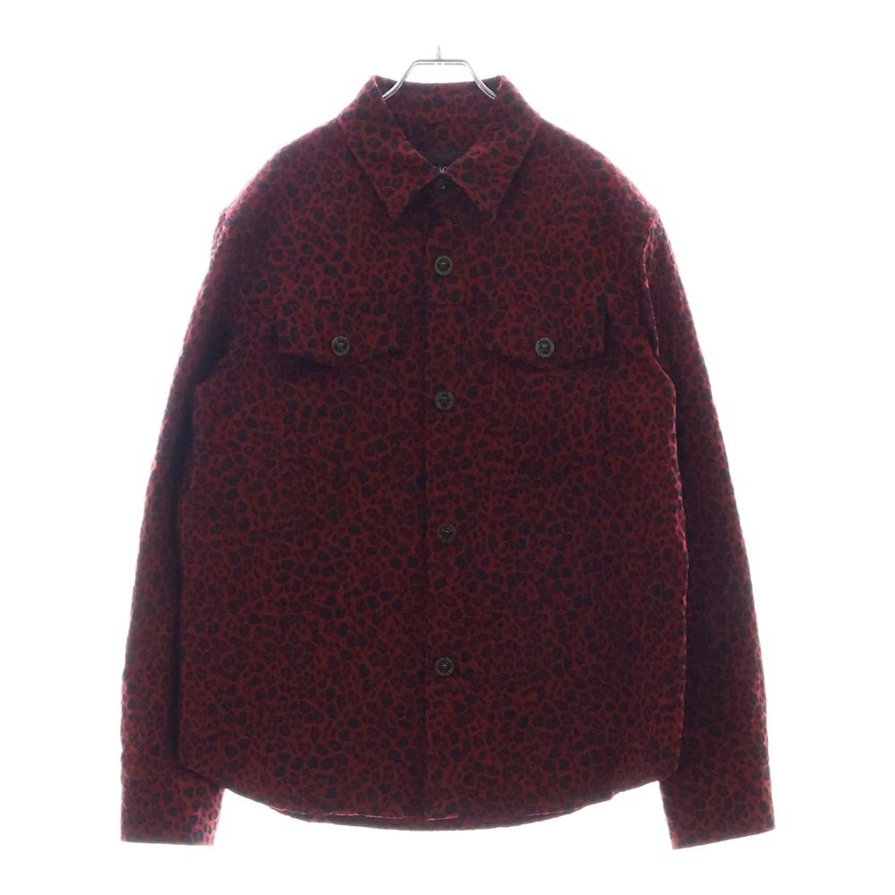 VERSACE ヴェルサーチ Barocco Jacquard Overshirt ジャガード長袖シャツ レッド 1017413 1A12401