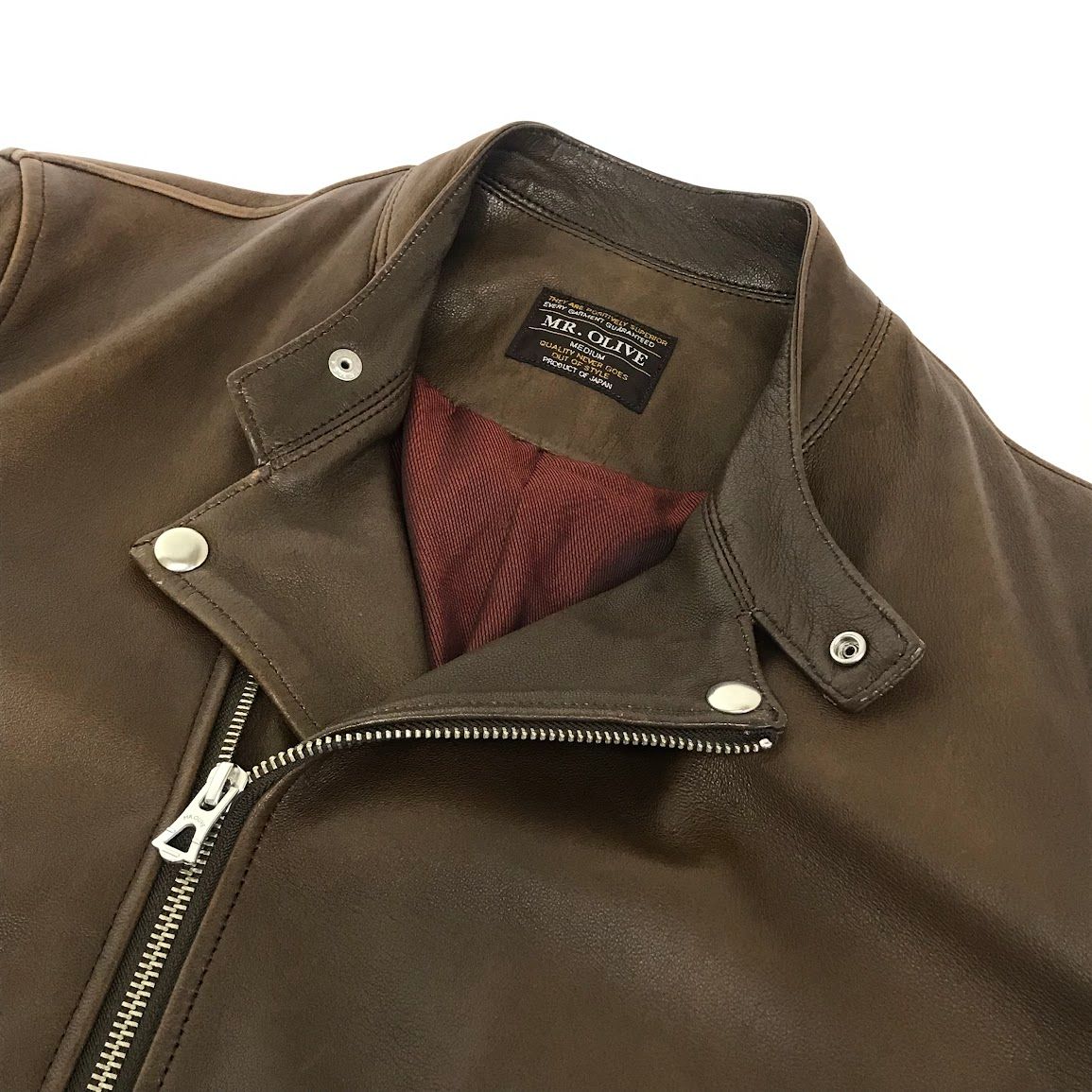 倉吉店】 中古 MR.OLIVE | ミスターオリーブ レザー SEMI DOUBLE MOTOR