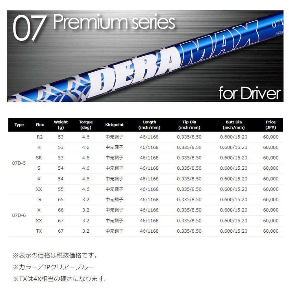 OLYMPIC DERAMAX 07D-6X PINGスリーブ付 青デラ