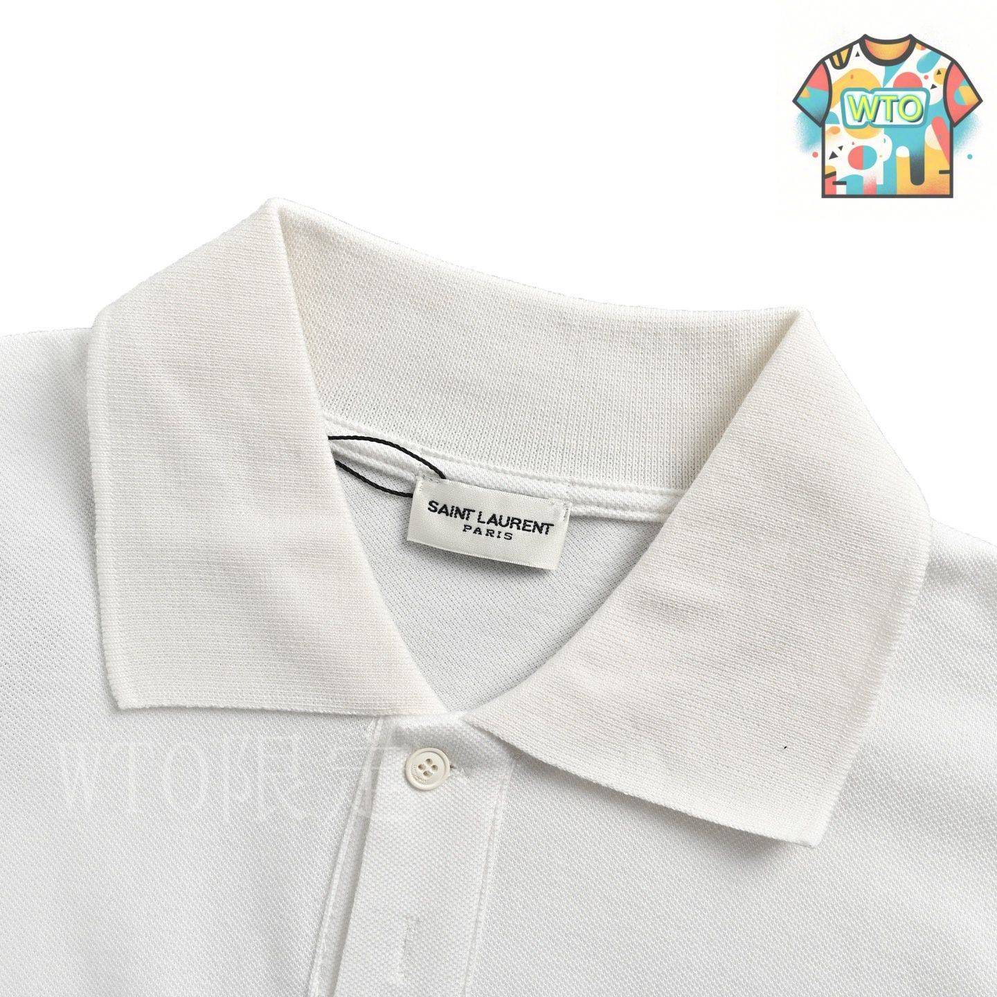 SALE【国内発送】Saint Laurent◆ポップなロゴ入り♪カットソー 今日特価】Saint Laurent SLP 胸ロゴ刺繍ポロ T シャツ-2 - メルカリ