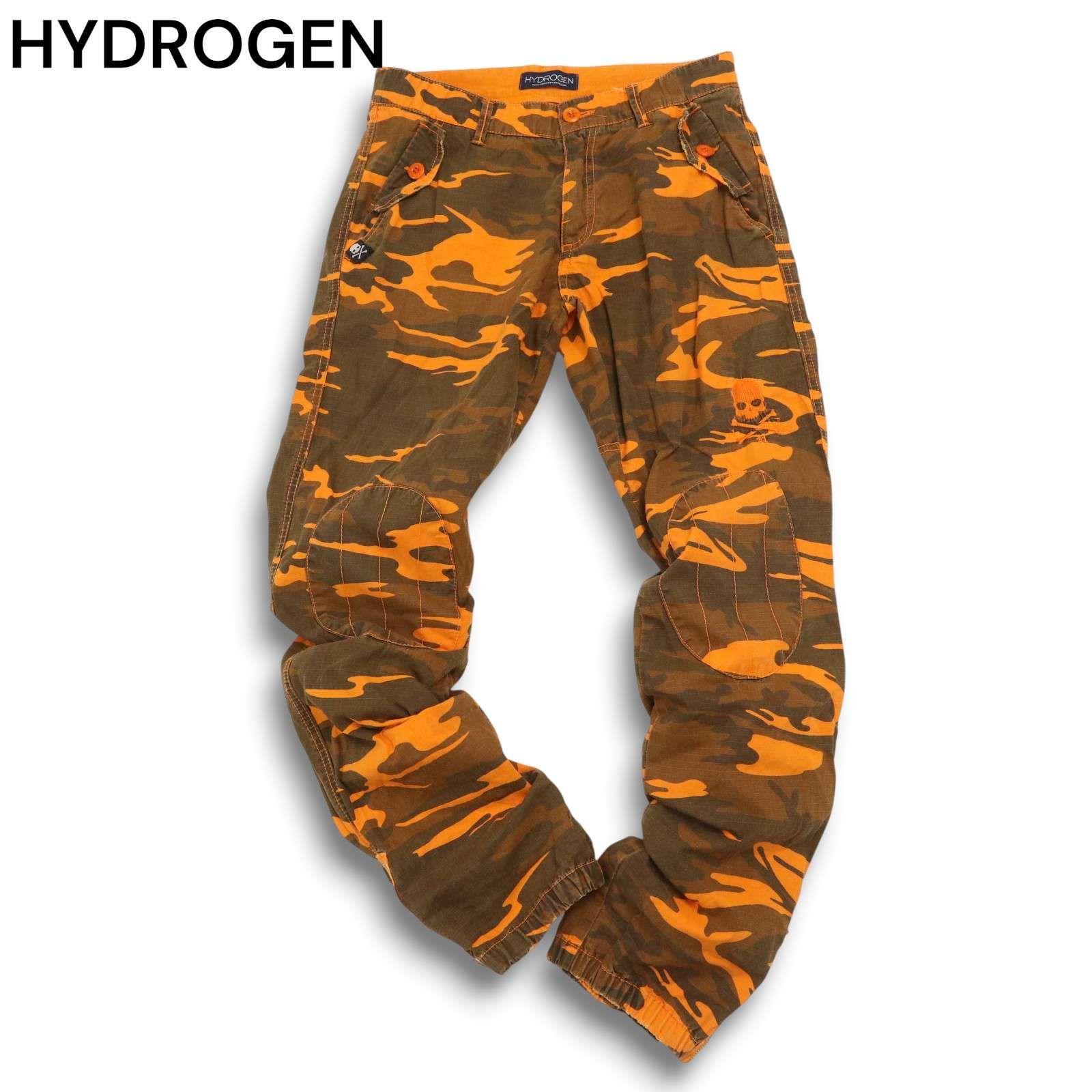 HYDROGEN ハイドロゲン 通年 スカル刺繍☆ ニーパッチ カモフラ 迷彩