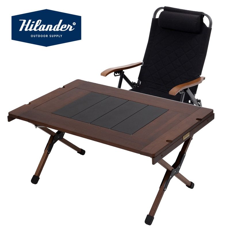 Hilander ハイランダー シェフテーブルlight 90 クライマックスローチェアSTセット テーブル DB|BLACK チェア ブラック