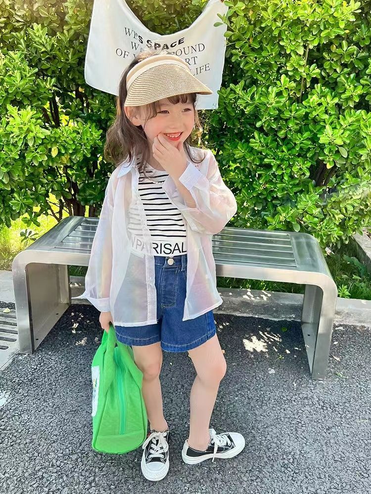 日焼け対策 冷房対策 羽織りもの カーディガン 子供 キッズ プール 旅行 外遊び 海  nee3c451882