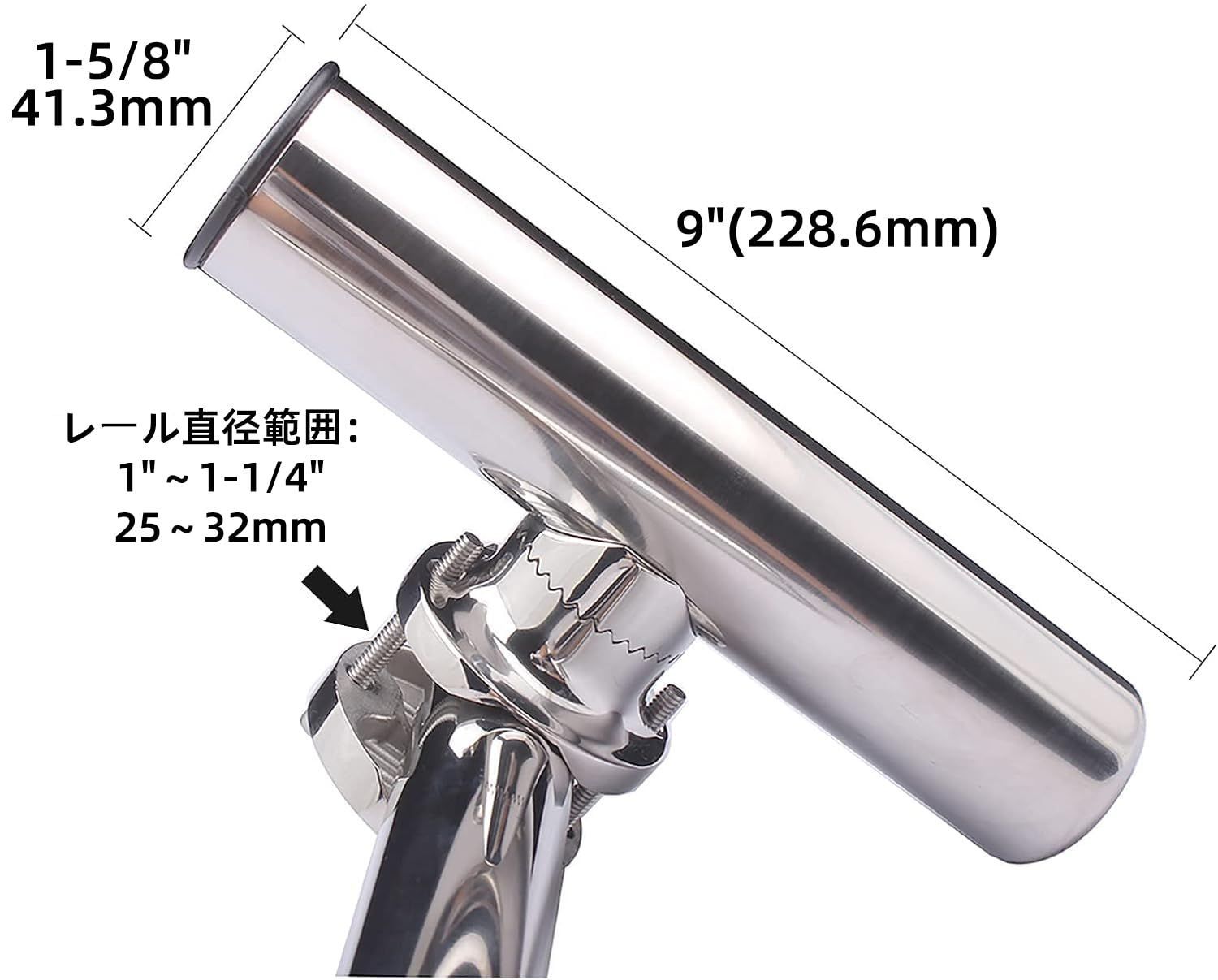 特価商品】Amarine-made ロッドホルダー 船 竿置き ステンレス製