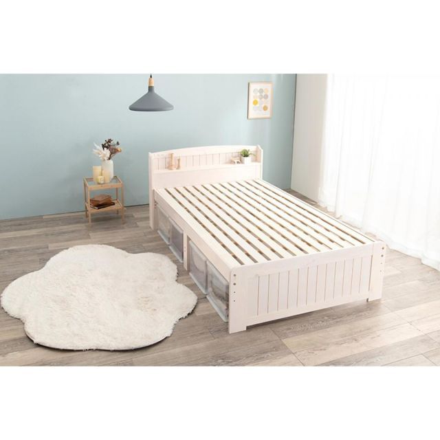 萩原 Hagihara MB-5915SDWS セミダブルベッド 新生活 インテリア 家具おしゃれ NEXPOTALLINN_EU