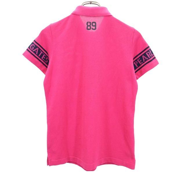 パーリーゲイツ ロゴプリント 半袖 ポロシャツ 0 ピンク PEARLY