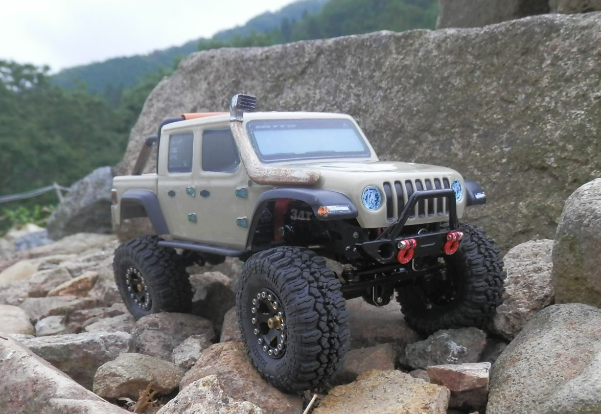 SCX24 クローラー☆ 超強力 370モーター 34T / ギヤーボックス付